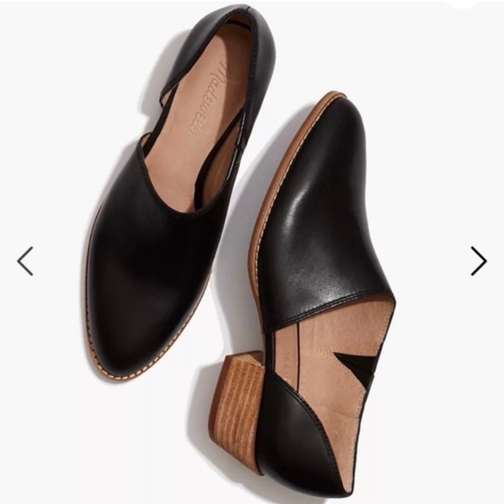Madewell “The Lucie” bootie Heel size 8 black EEEEUC